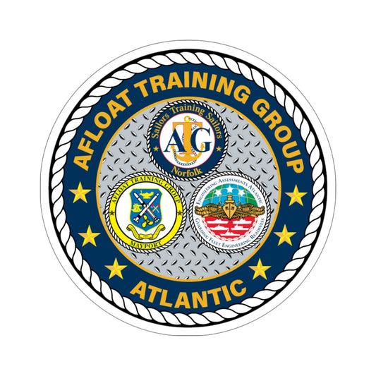 Afloat Training Group Atlantic (U.S. Navy) STICKER Vinyl Die-Cut Decal-6 Inch-The Sticker Space