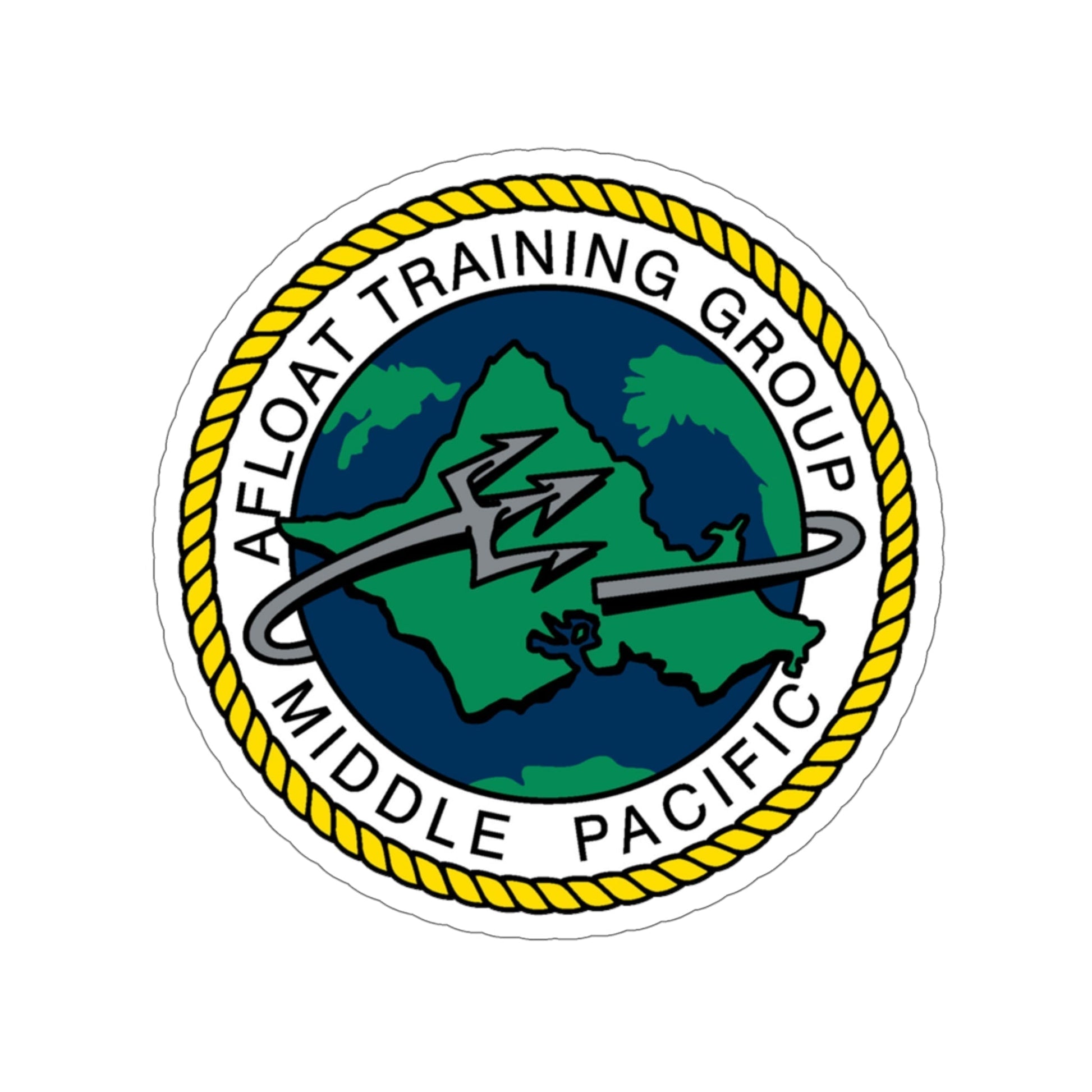 AFLOAT Training Group MID PACIFIC (U.S. Navy) STICKER Vinyl Die-Cut Decal-6 Inch-The Sticker Space