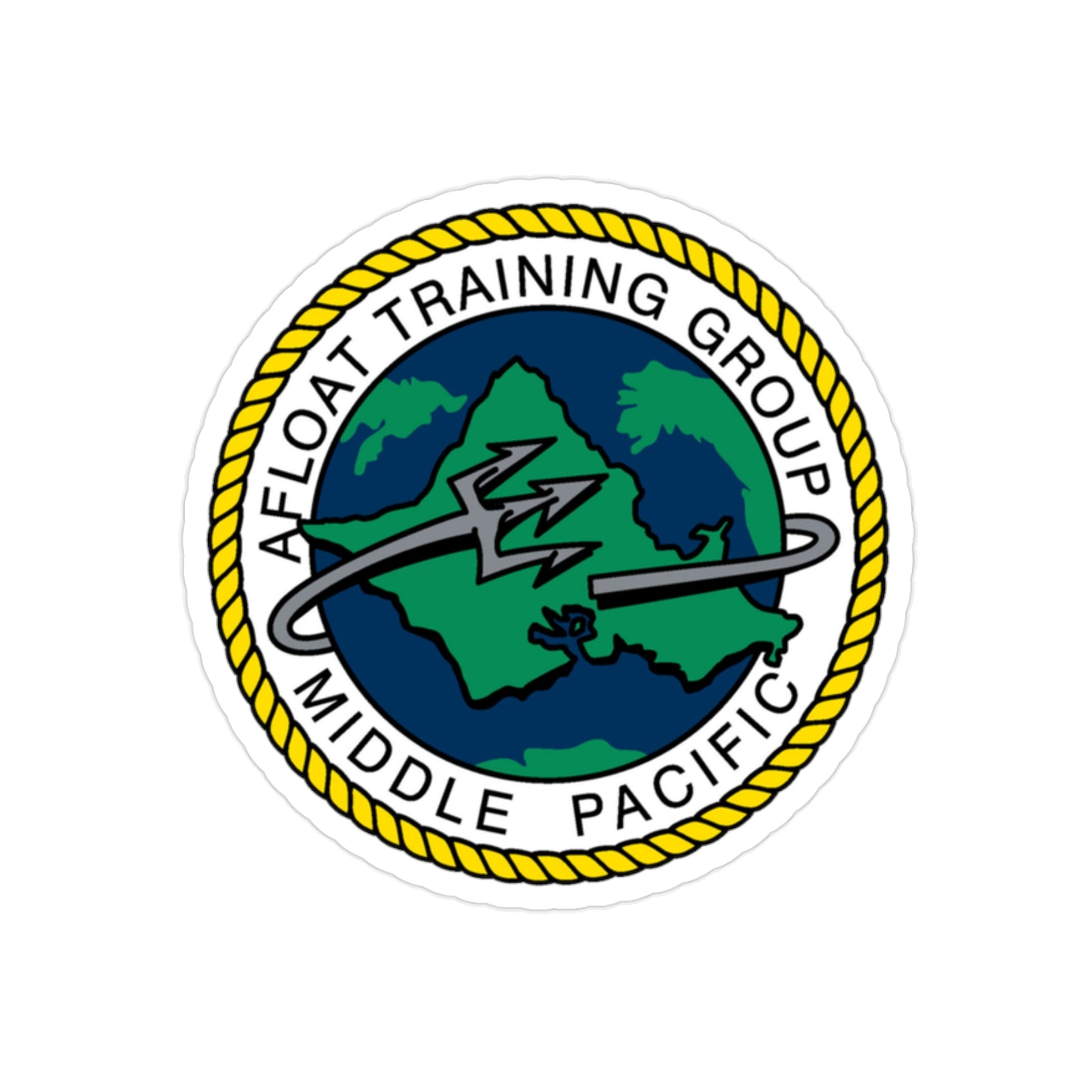 AFLOAT Training Group MID PACIFIC (U.S. Navy) Transparent STICKER Die-Cut Vinyl Decal-2 Inch-The Sticker Space