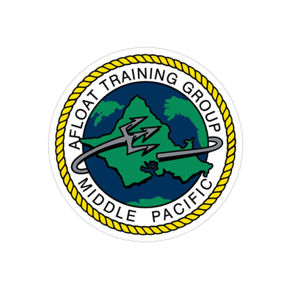 AFLOAT Training Group MID PACIFIC (U.S. Navy) Transparent STICKER Die-Cut Vinyl Decal-3 Inch-The Sticker Space
