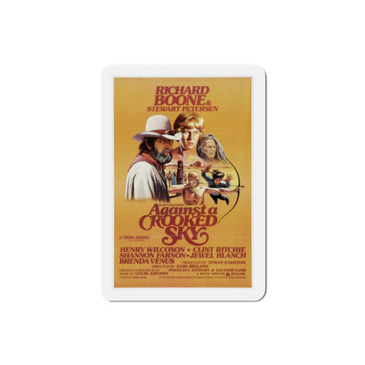 Against a Crooked Sky 1975 Movie Poster Die-Cut Magnet-2 Inch-The Sticker Space