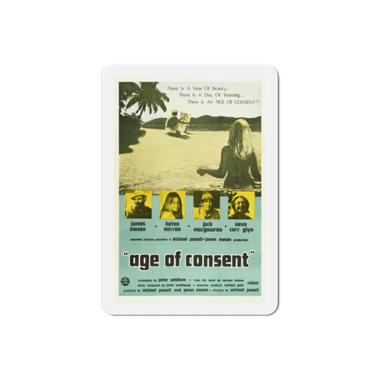 Age of Consent 1969 Movie Poster Die-Cut Magnet-2 Inch-The Sticker Space