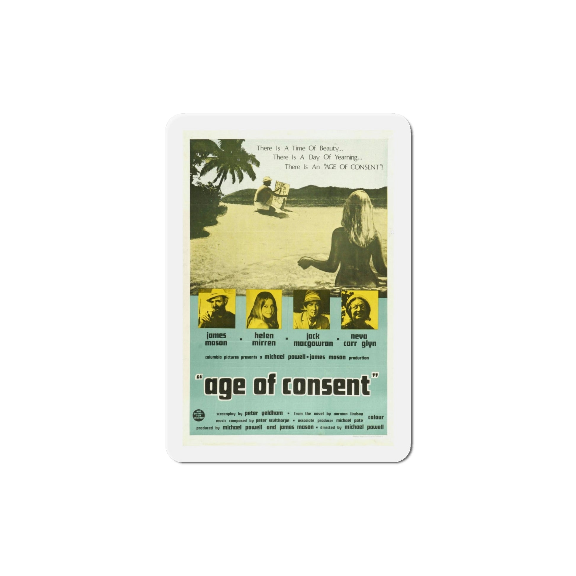 Age of Consent 1969 Movie Poster Die-Cut Magnet-5 Inch-The Sticker Space