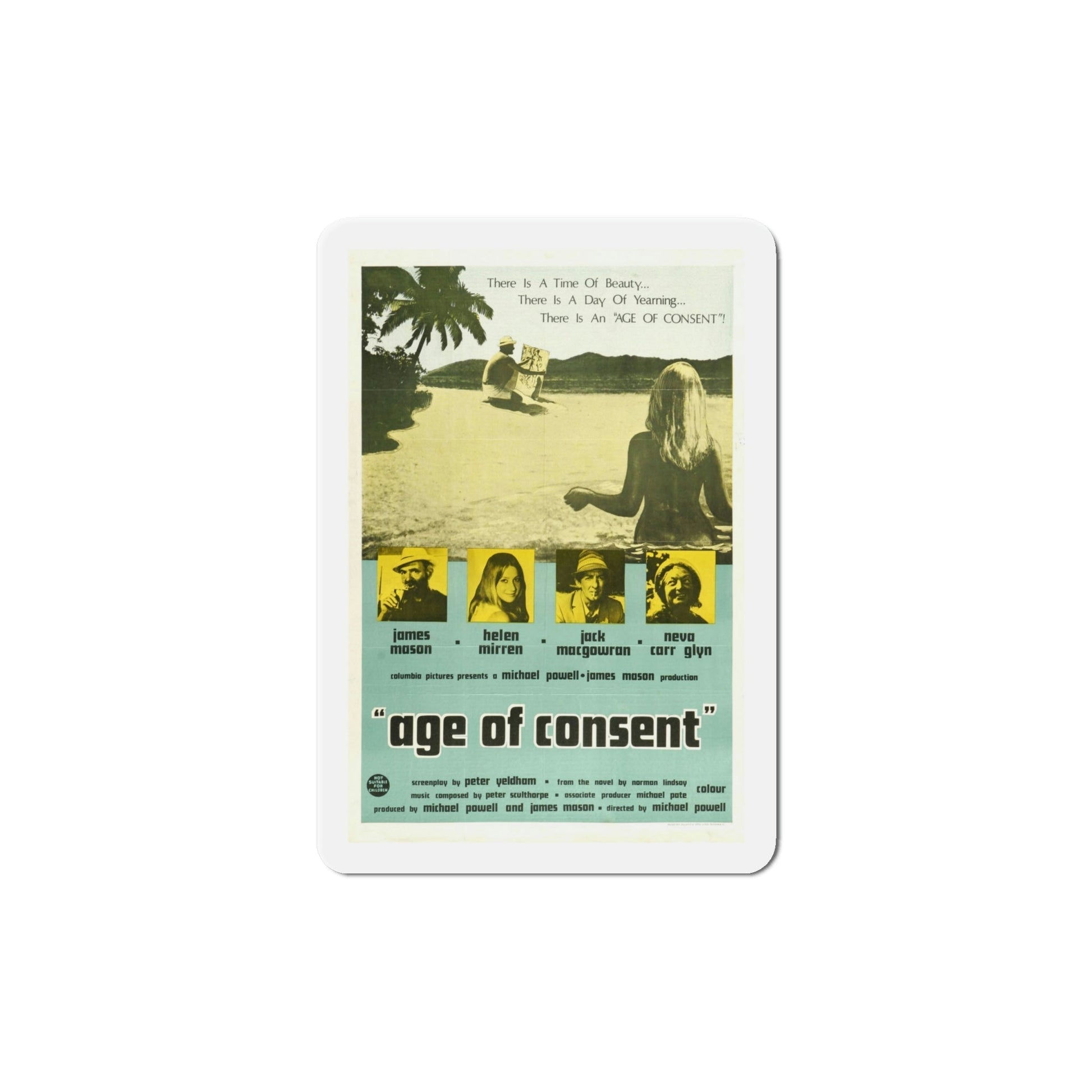 Age of Consent 1969 Movie Poster Die-Cut Magnet-6 Inch-The Sticker Space