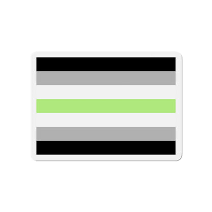 Agender Pride Flag - Die-Cut Magnet-4" x 4"-The Sticker Space