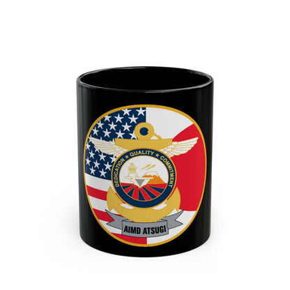 AIMD ATSUGI Command (U.S. Navy) Black Coffee Mug-11oz-The Sticker Space