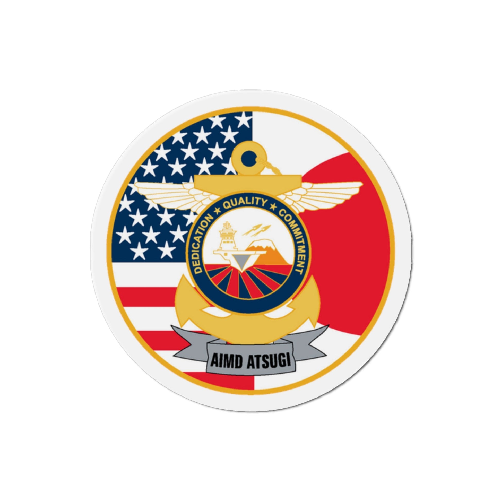 AIMD ATSUGI Command (U.S. Navy) Die-Cut Magnet-2" x 2"-The Sticker Space