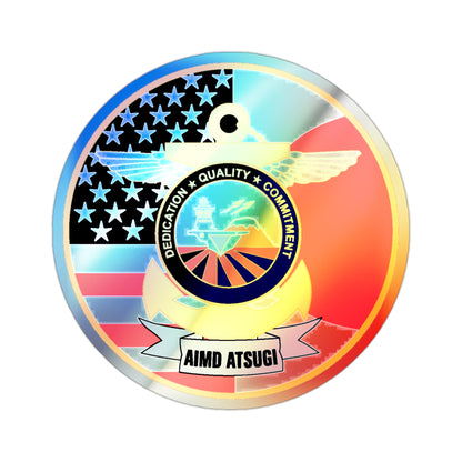 AIMD ATSUGI Command (U.S. Navy) Holographic STICKER Die-Cut Vinyl Decal-2 Inch-The Sticker Space