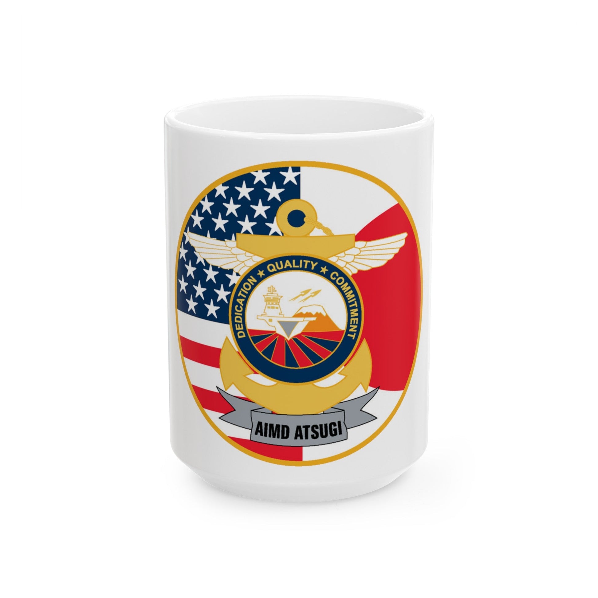 AIMD ATSUGI Command (U.S. Navy) White Coffee Mug-15oz-The Sticker Space
