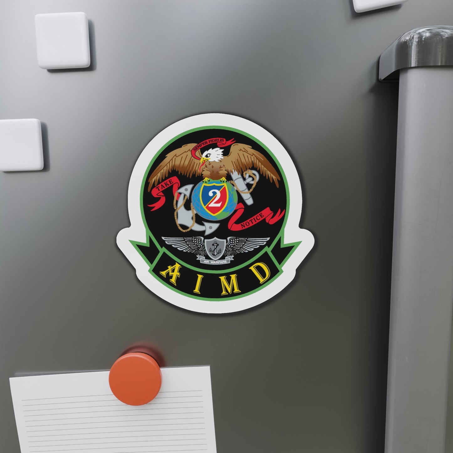 AIMD Two (U.S. Navy) Die-Cut Magnet-The Sticker Space