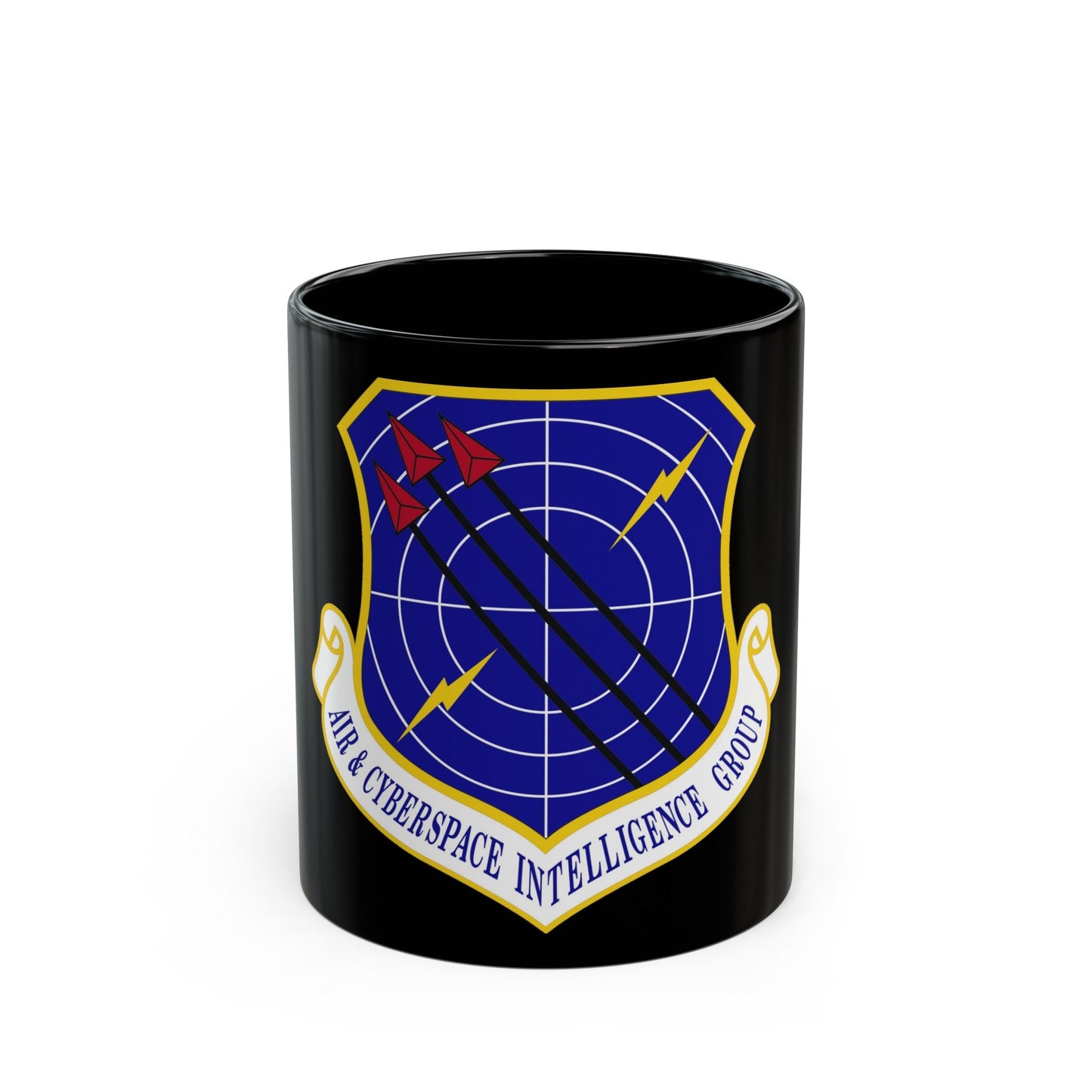 Air & Cyberspace Intelligence Group (U.S. Air Force) Black Coffee Mug-11oz-The Sticker Space