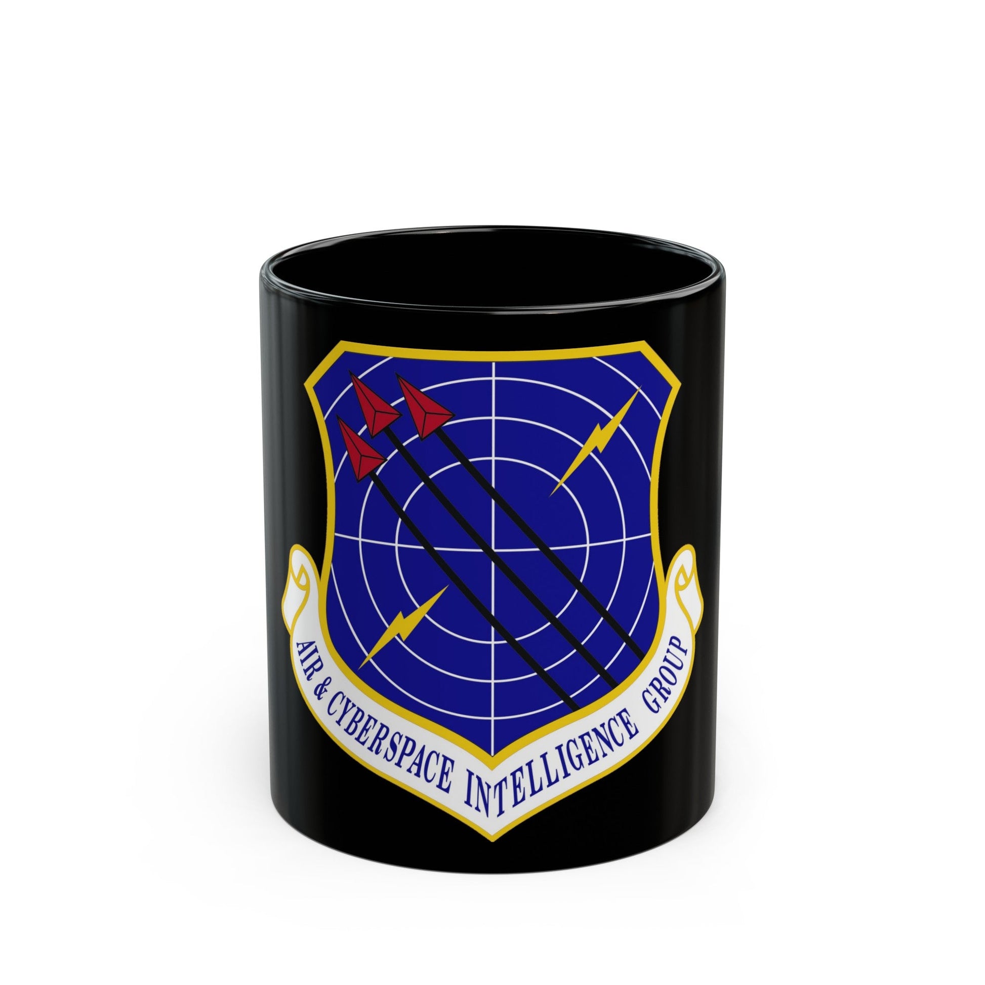 Air & Cyberspace Intelligence Group (U.S. Air Force) Black Coffee Mug-11oz-The Sticker Space