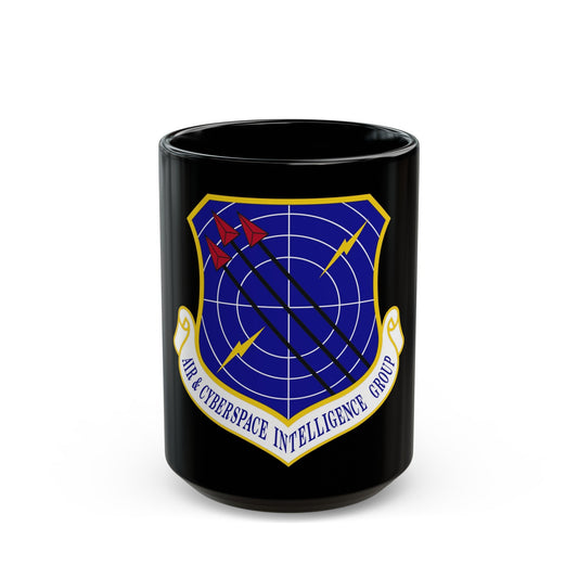 Air & Cyberspace Intelligence Group (U.S. Air Force) Black Coffee Mug-15oz-The Sticker Space