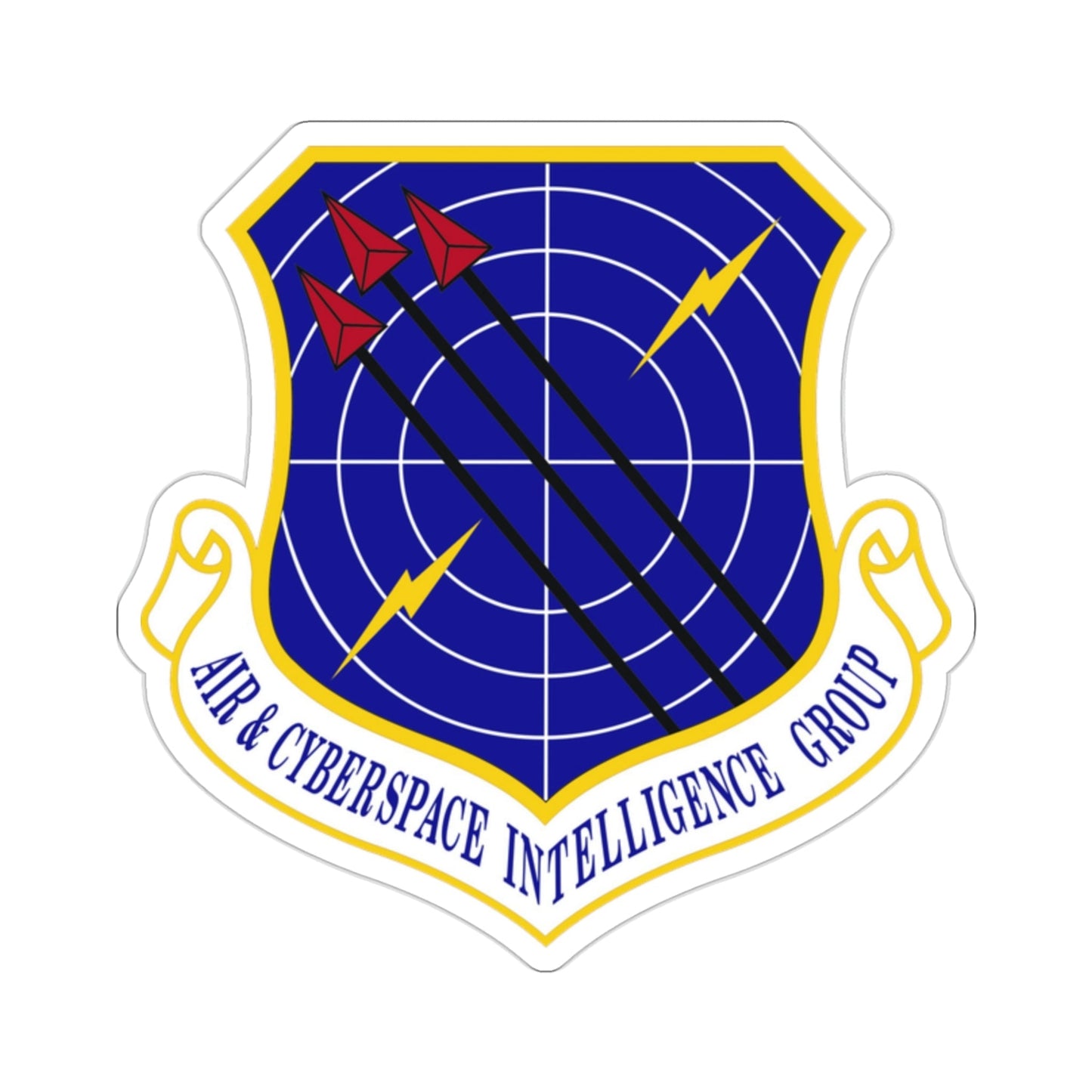 Air & Cyberspace Intelligence Group (U.S. Air Force) STICKER Vinyl Die-Cut Decal-2 Inch-The Sticker Space