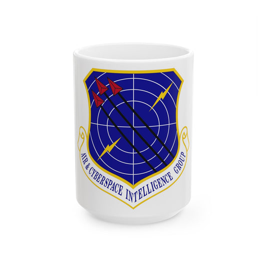 Air & Cyberspace Intelligence Group (U.S. Air Force) White Coffee Mug-15oz-The Sticker Space