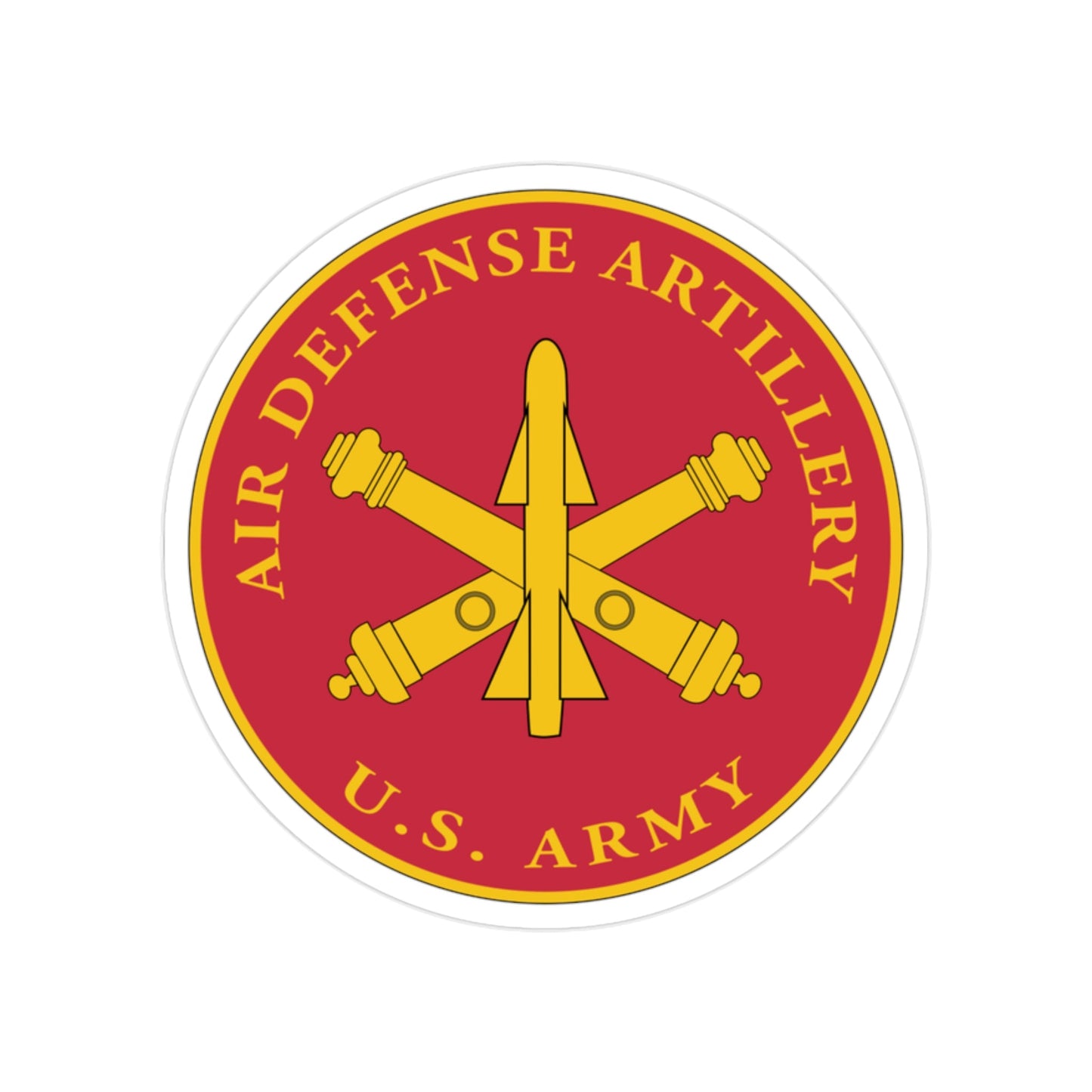 Air Defense Artillery Branch (U.S. Army) Transparent STICKER Die-Cut Vinyl Decal-2 Inch-The Sticker Space