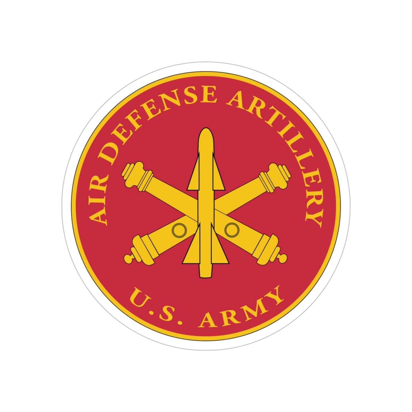 Air Defense Artillery Branch (U.S. Army) Transparent STICKER Die-Cut Vinyl Decal-5 Inch-The Sticker Space