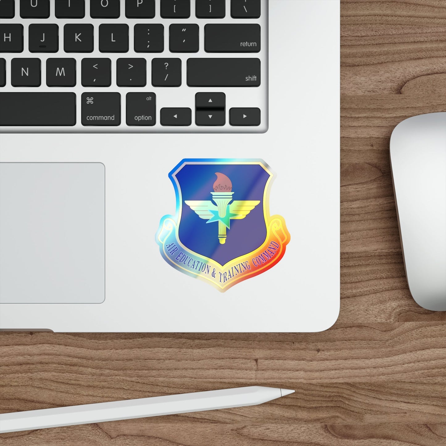 Air Education and Training Command (U.S. Air Force) Holographic STICKER Die-Cut Vinyl Decal-The Sticker Space