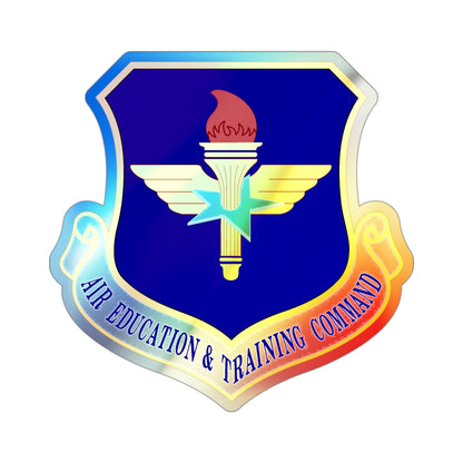 Air Education and Training Command (U.S. Air Force) Holographic STICKER Die-Cut Vinyl Decal-3 Inch-The Sticker Space