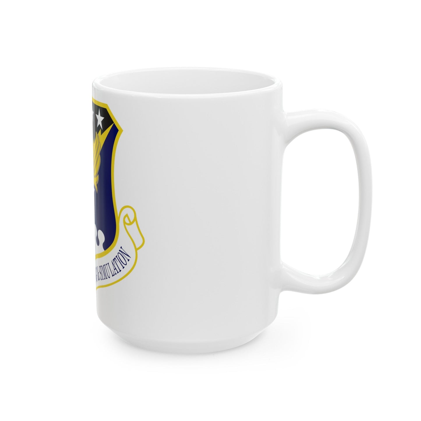 Air Force Agency for Modeling and Simulation (U.S. Air Force) White Coffee Mug-The Sticker Space