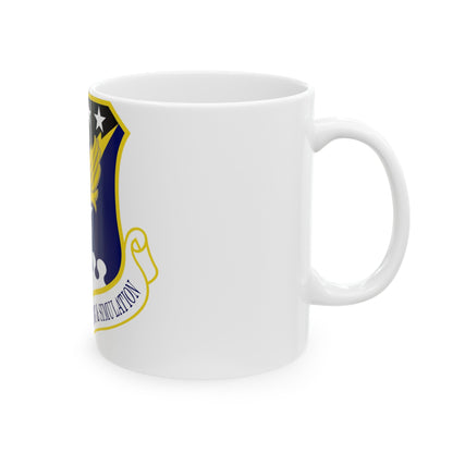 Air Force Agency for Modeling and Simulation (U.S. Air Force) White Coffee Mug-The Sticker Space