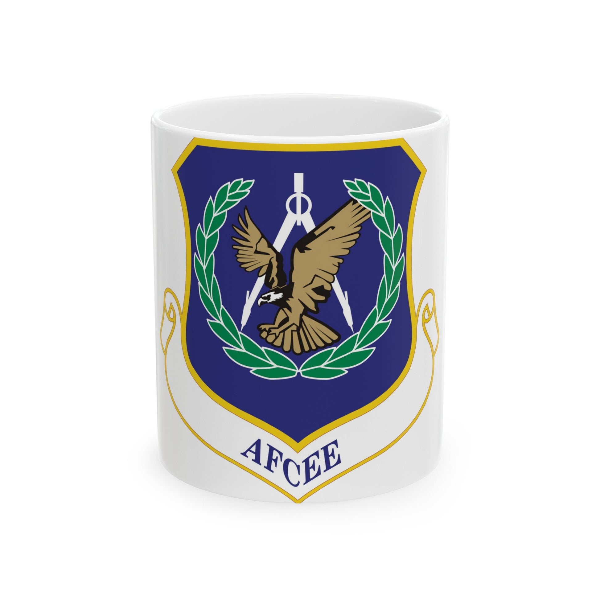 Air Force Center for Engineering and the Environment (U.S. Air Force) White Coffee Mug-11oz-The Sticker Space