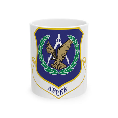 Air Force Center for Engineering and the Environment (U.S. Air Force) White Coffee Mug-11oz-The Sticker Space