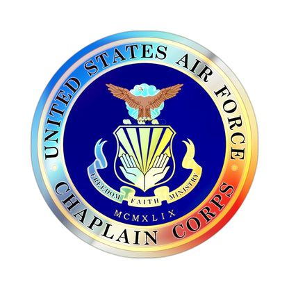 Air Force Chaplain Corps (U.S. Air Force) Holographic STICKER Die-Cut Vinyl Decal-2 Inch-The Sticker Space