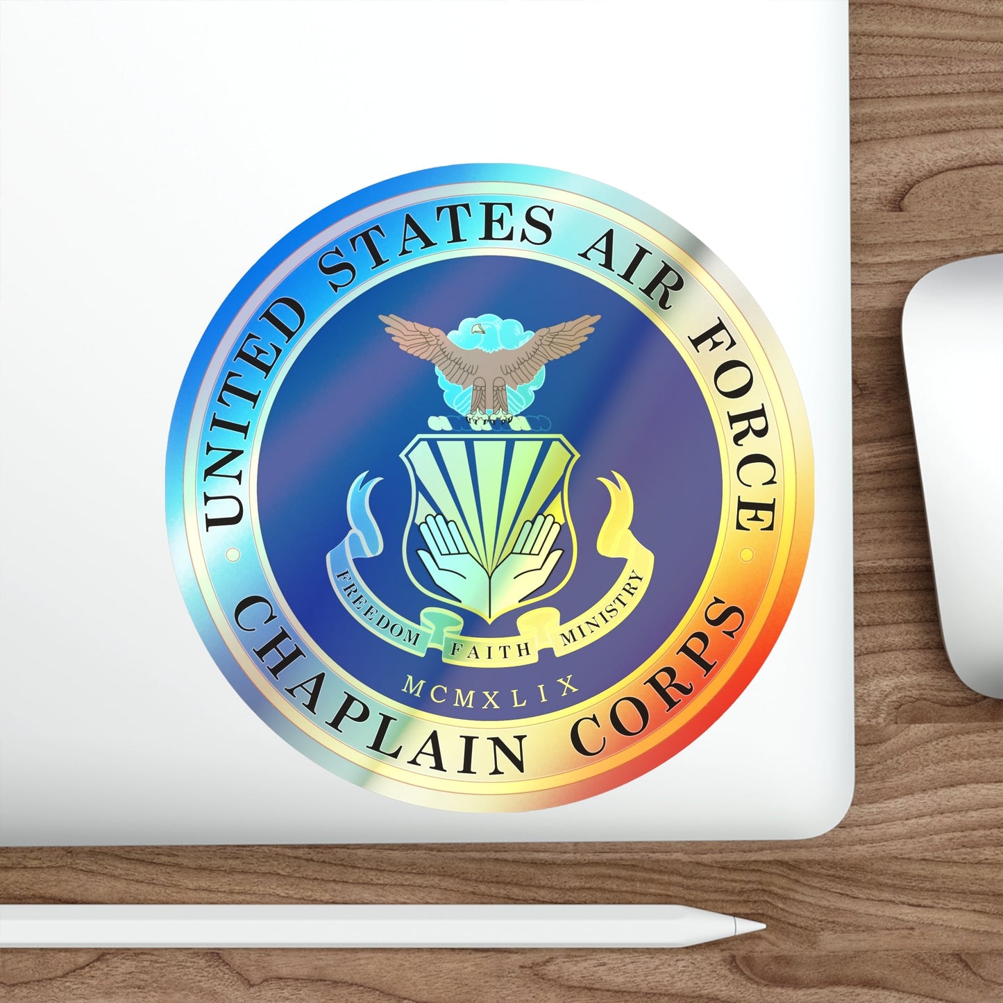 Air Force Chaplain Corps (U.S. Air Force) Holographic STICKER Die-Cut Vinyl Decal-The Sticker Space