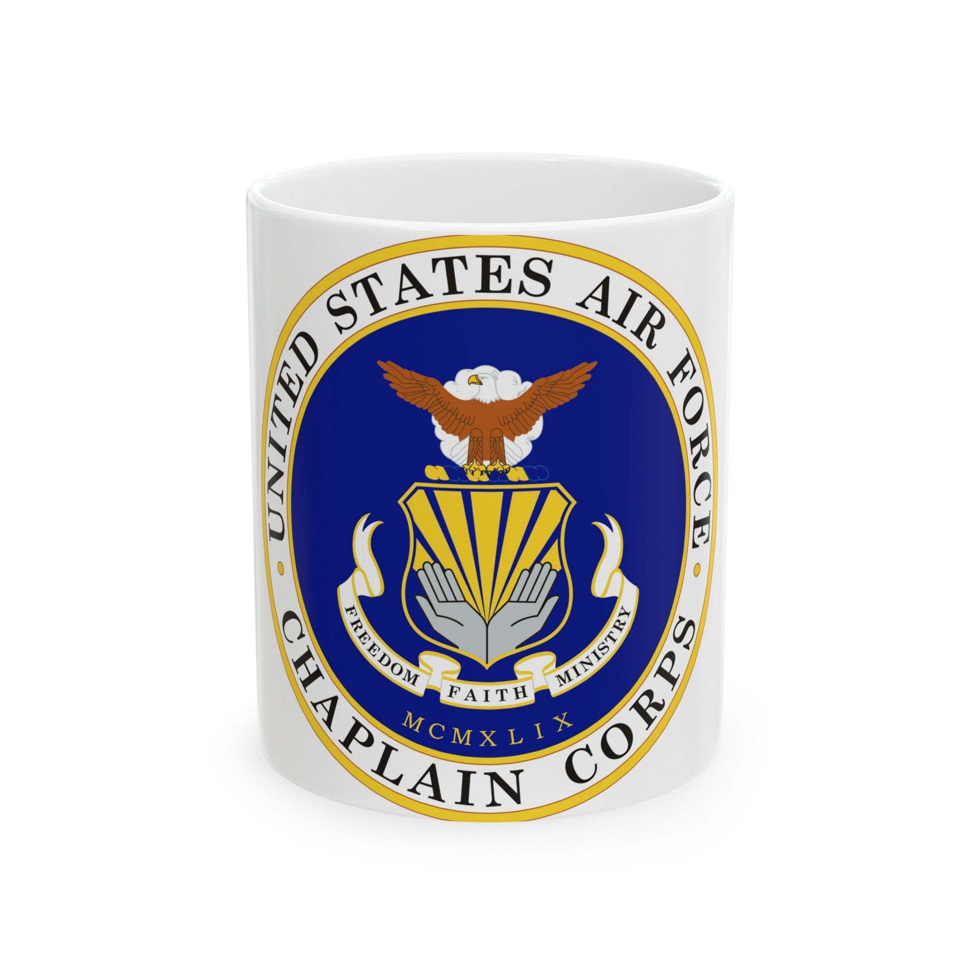Air Force Chaplain Corps (U.S. Air Force) White Coffee Mug-11oz-The Sticker Space