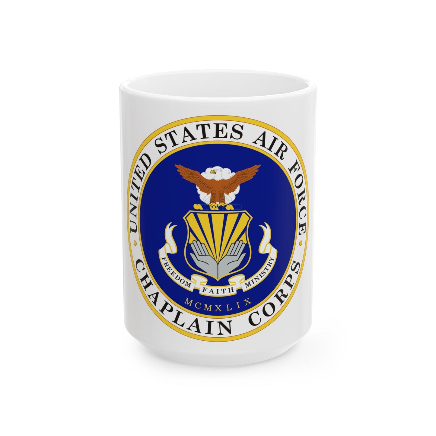Air Force Chaplain Corps (U.S. Air Force) White Coffee Mug-15oz-The Sticker Space