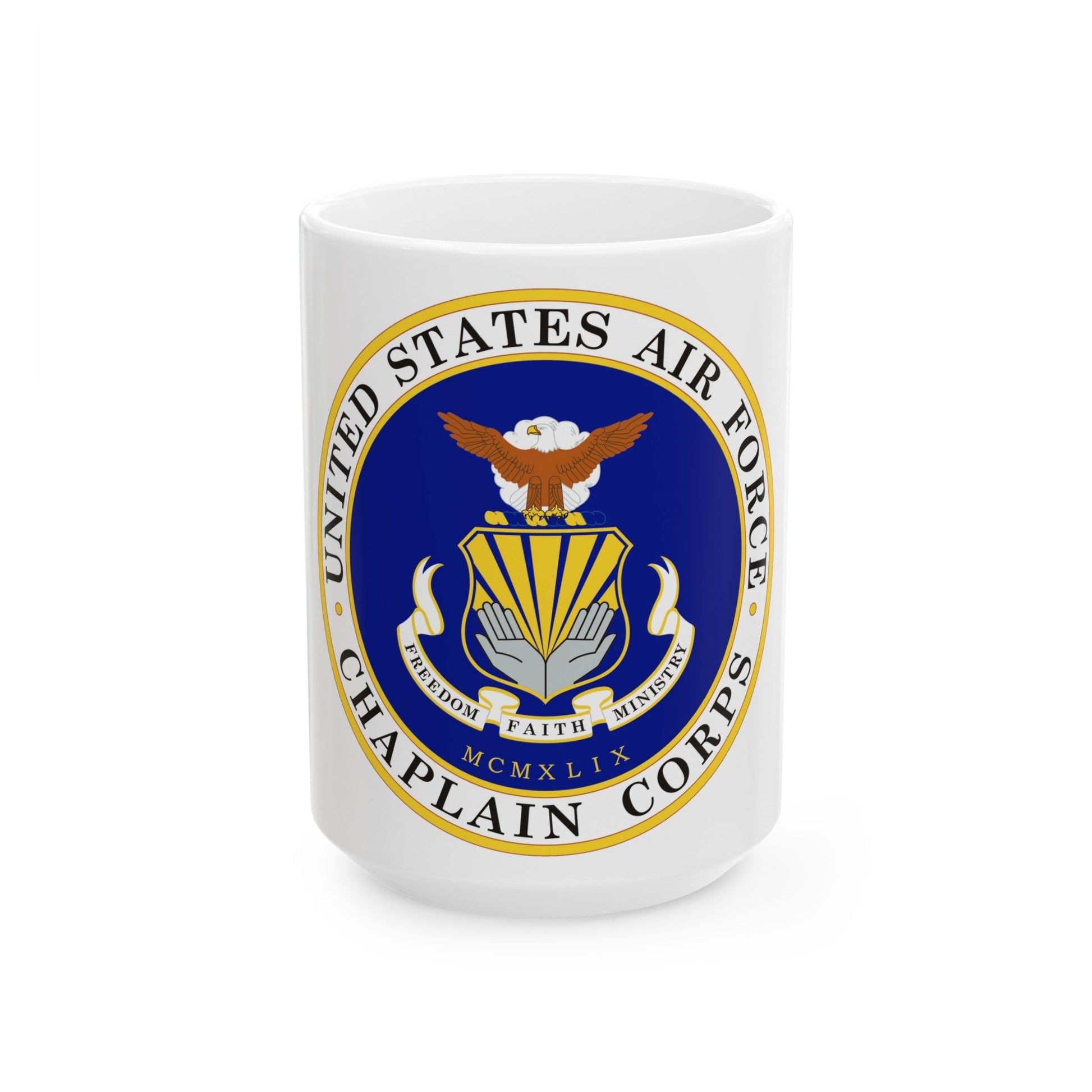 Air Force Chaplain Corps (U.S. Air Force) White Coffee Mug-15oz-The Sticker Space