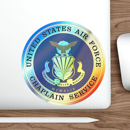 Air Force Chaplain Service (U.S. Air Force) Holographic STICKER Die-Cut Vinyl Decal-The Sticker Space