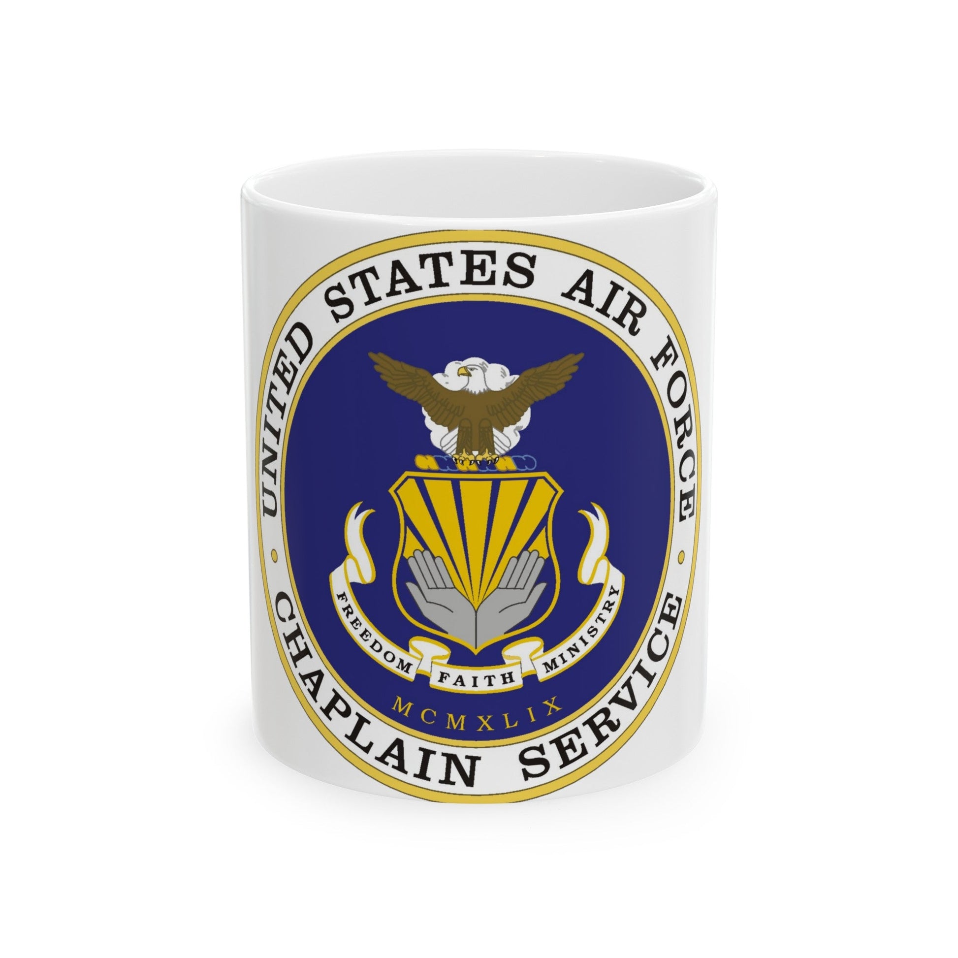 Air Force Chaplain Service (U.S. Air Force) White Coffee Mug-11oz-The Sticker Space