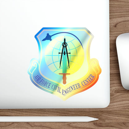 Air Force Civil Engineer Center (U.S. Air Force) Holographic STICKER Die-Cut Vinyl Decal-The Sticker Space
