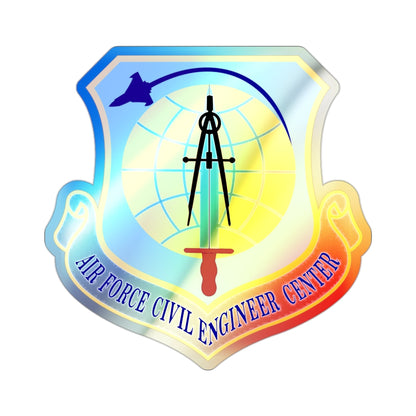 Air Force Civil Engineer Center (U.S. Air Force) Holographic STICKER Die-Cut Vinyl Decal-2 Inch-The Sticker Space