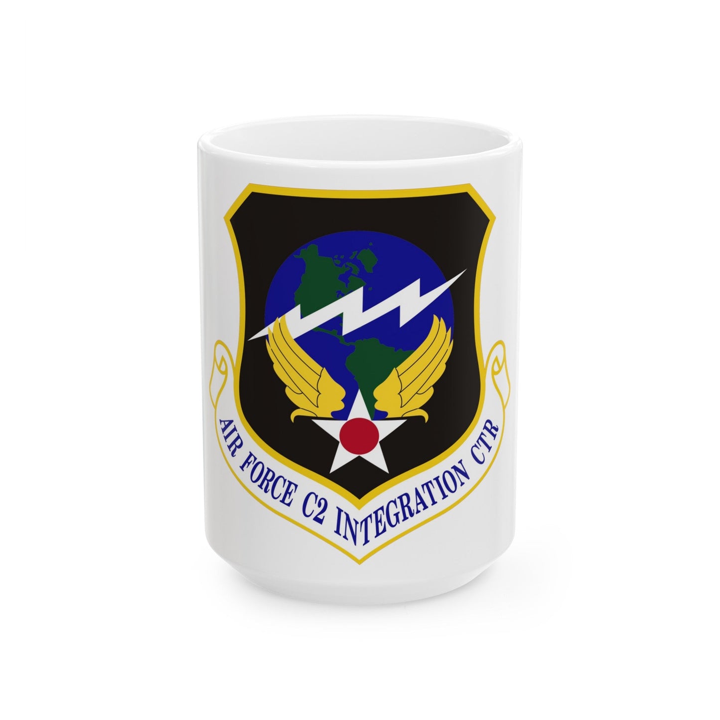 Air Force Command & Control Integration Center (U.S. Air Force) White Coffee Mug-15oz-The Sticker Space