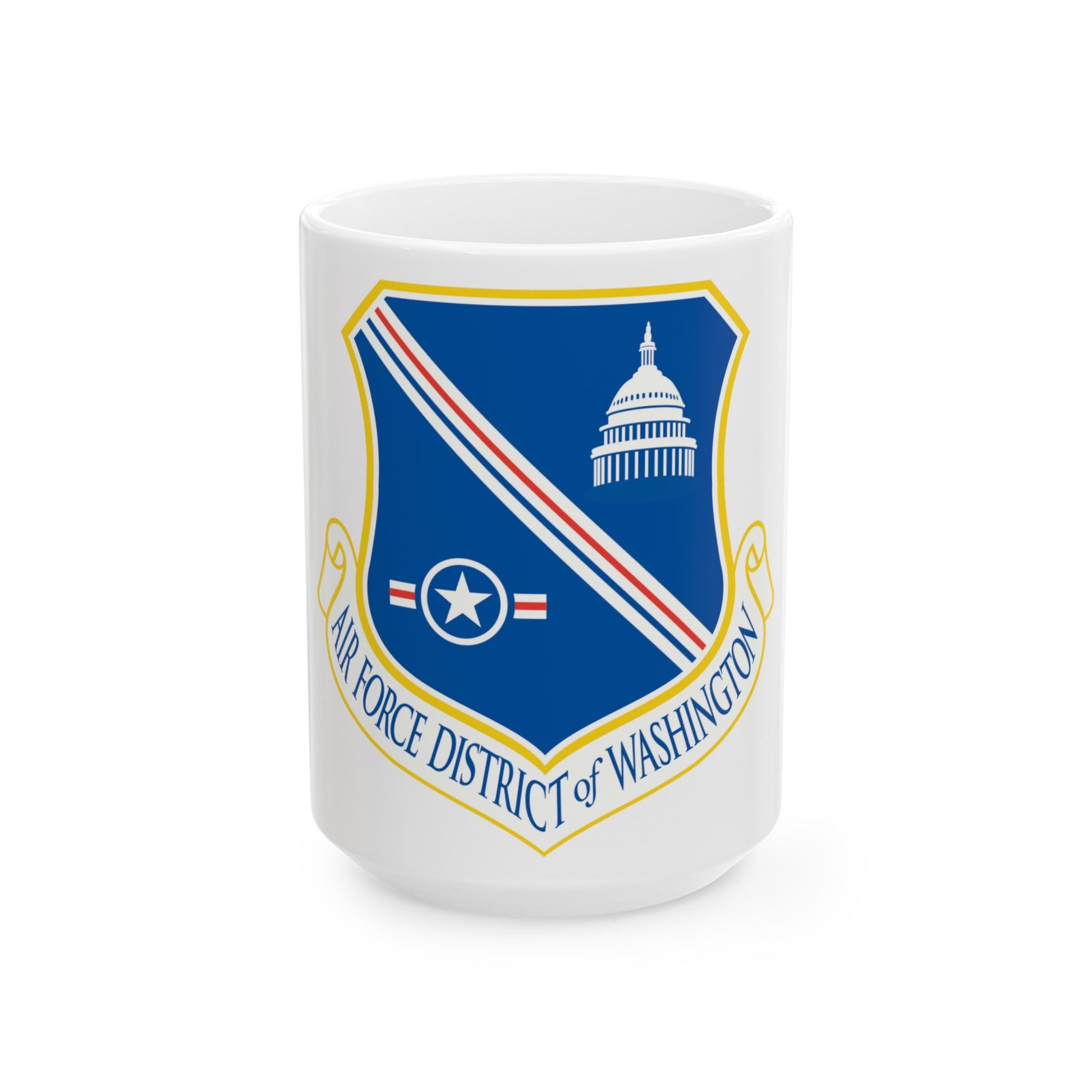 Air Force District of Washington (U.S. Air Force) White Coffee Mug-15oz-The Sticker Space
