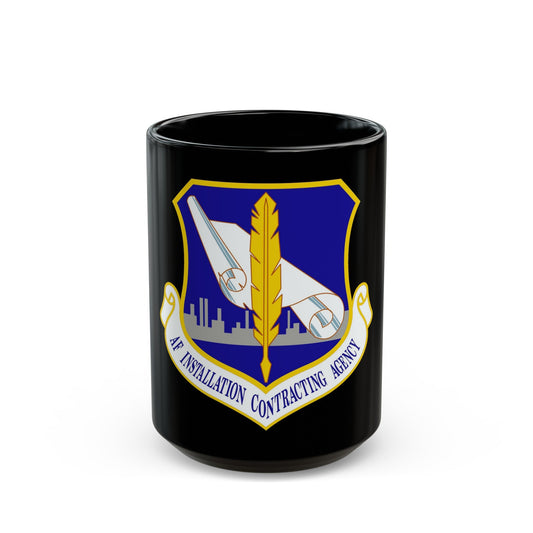 Air Force Installation Contracting Agency (U.S. Air Force) Black Coffee Mug-15oz-The Sticker Space