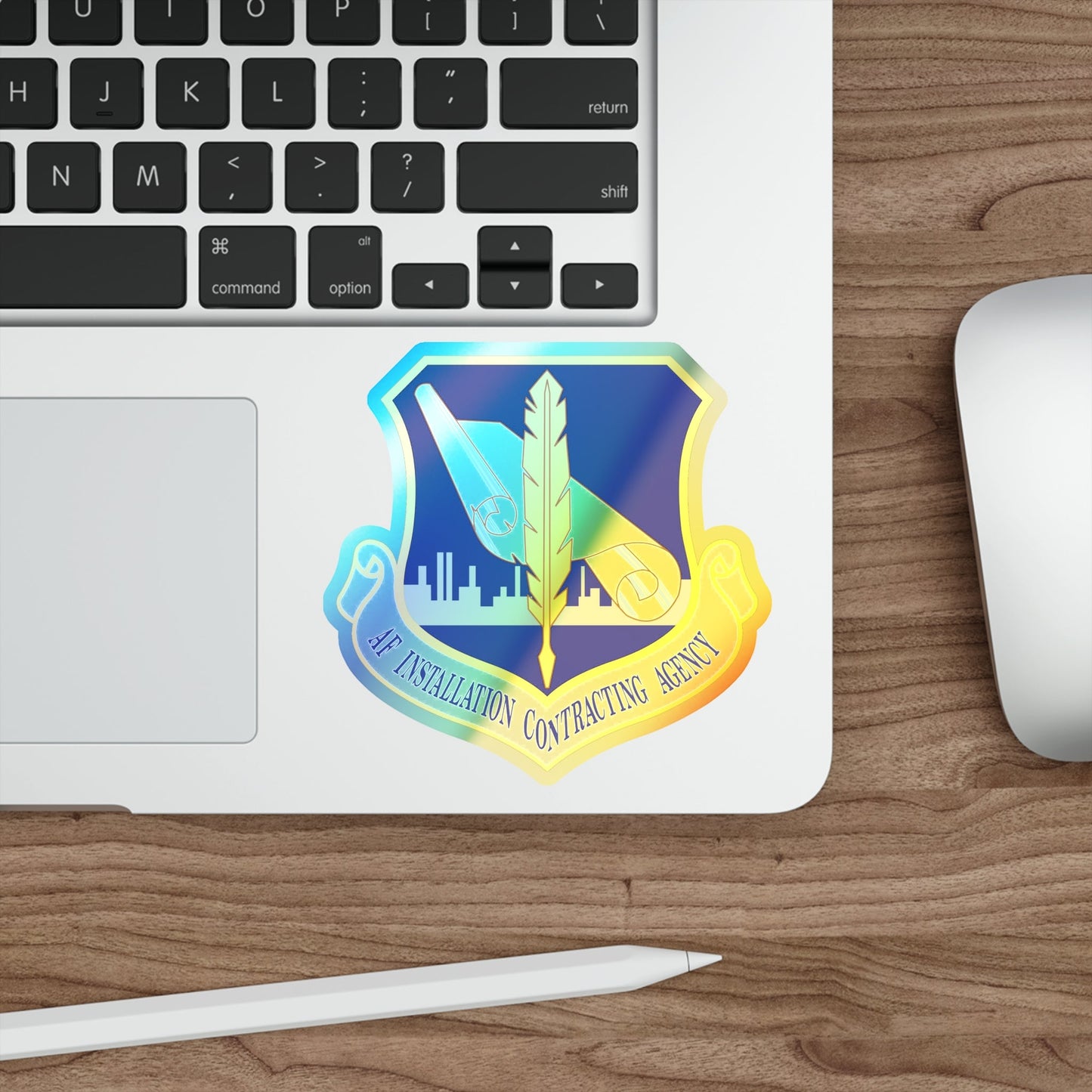 Air Force Installation Contracting Agency (U.S. Air Force) Holographic STICKER Die-Cut Vinyl Decal-The Sticker Space