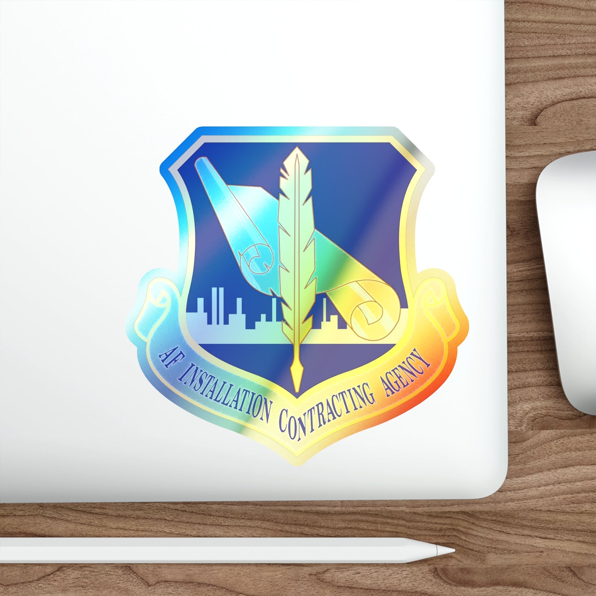 Air Force Installation Contracting Agency (U.S. Air Force) Holographic STICKER Die-Cut Vinyl Decal-The Sticker Space