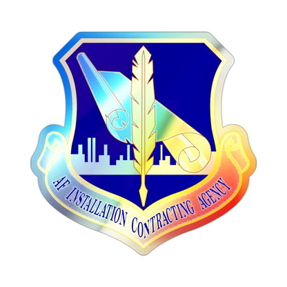 Air Force Installation Contracting Agency (U.S. Air Force) Holographic STICKER Die-Cut Vinyl Decal-2 Inch-The Sticker Space