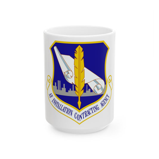 Air Force Installation Contracting Agency (U.S. Air Force) White Coffee Mug-15oz-The Sticker Space