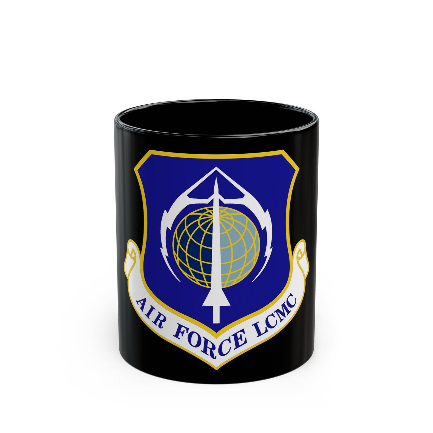 Air Force Life Cycle Management Center (U.S. Air Force) Black Coffee Mug-11oz-The Sticker Space