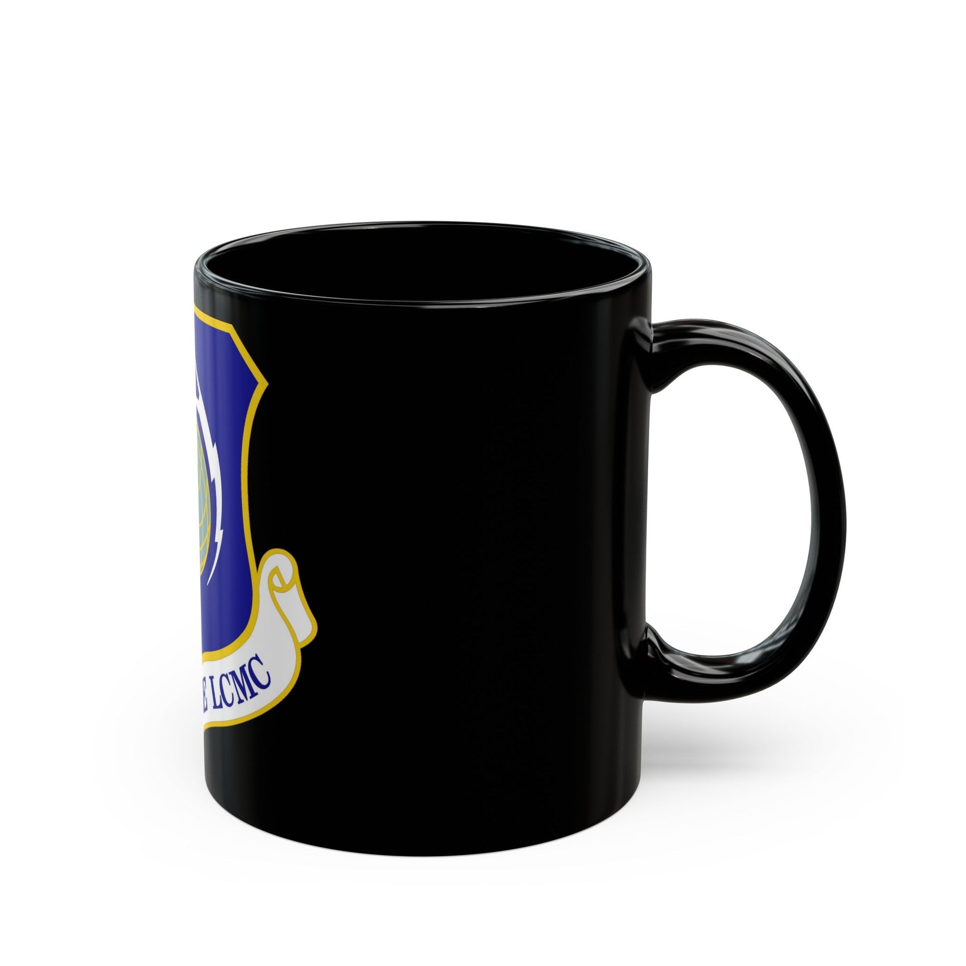 Air Force Life Cycle Management Center (U.S. Air Force) Black Coffee Mug-The Sticker Space