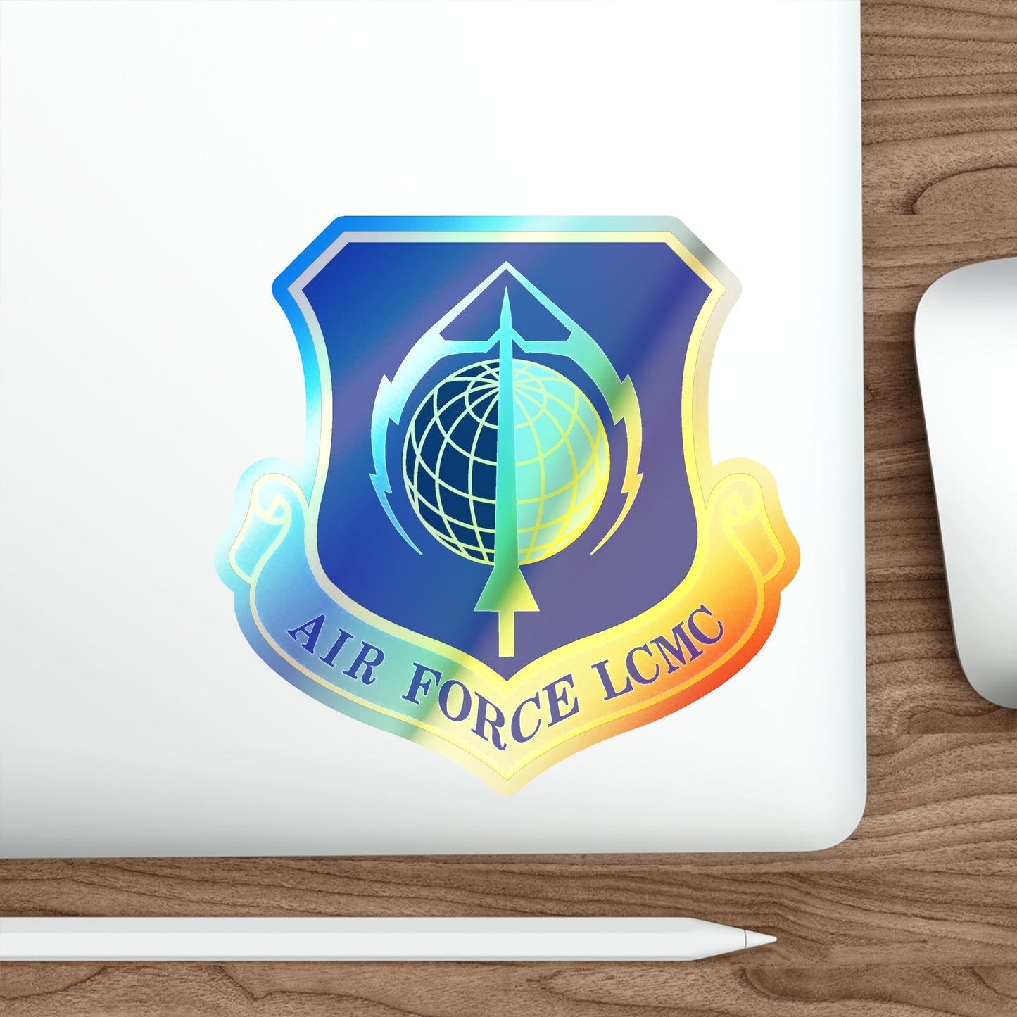 Air Force Life Cycle Management Center (U.S. Air Force) Holographic STICKER Die-Cut Vinyl Decal-The Sticker Space