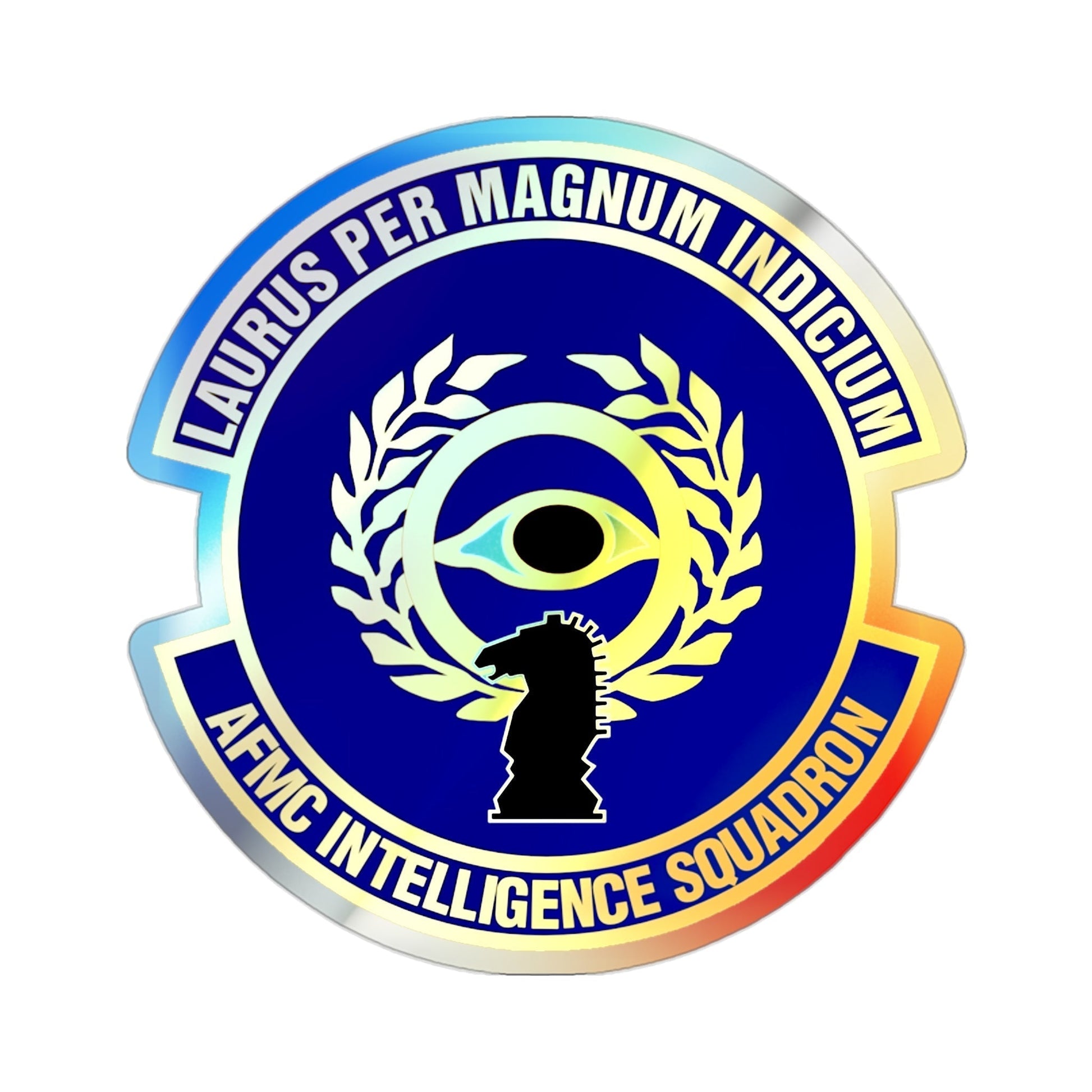 Air Force Materiel Command Intelligence Squadron (U.S. Air Force) Holographic STICKER Die-Cut Vinyl Decal-2 Inch-The Sticker Space