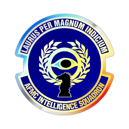 Air Force Materiel Command Intelligence Squadron (U.S. Air Force) Holographic STICKER Die-Cut Vinyl Decal-3 Inch-The Sticker Space