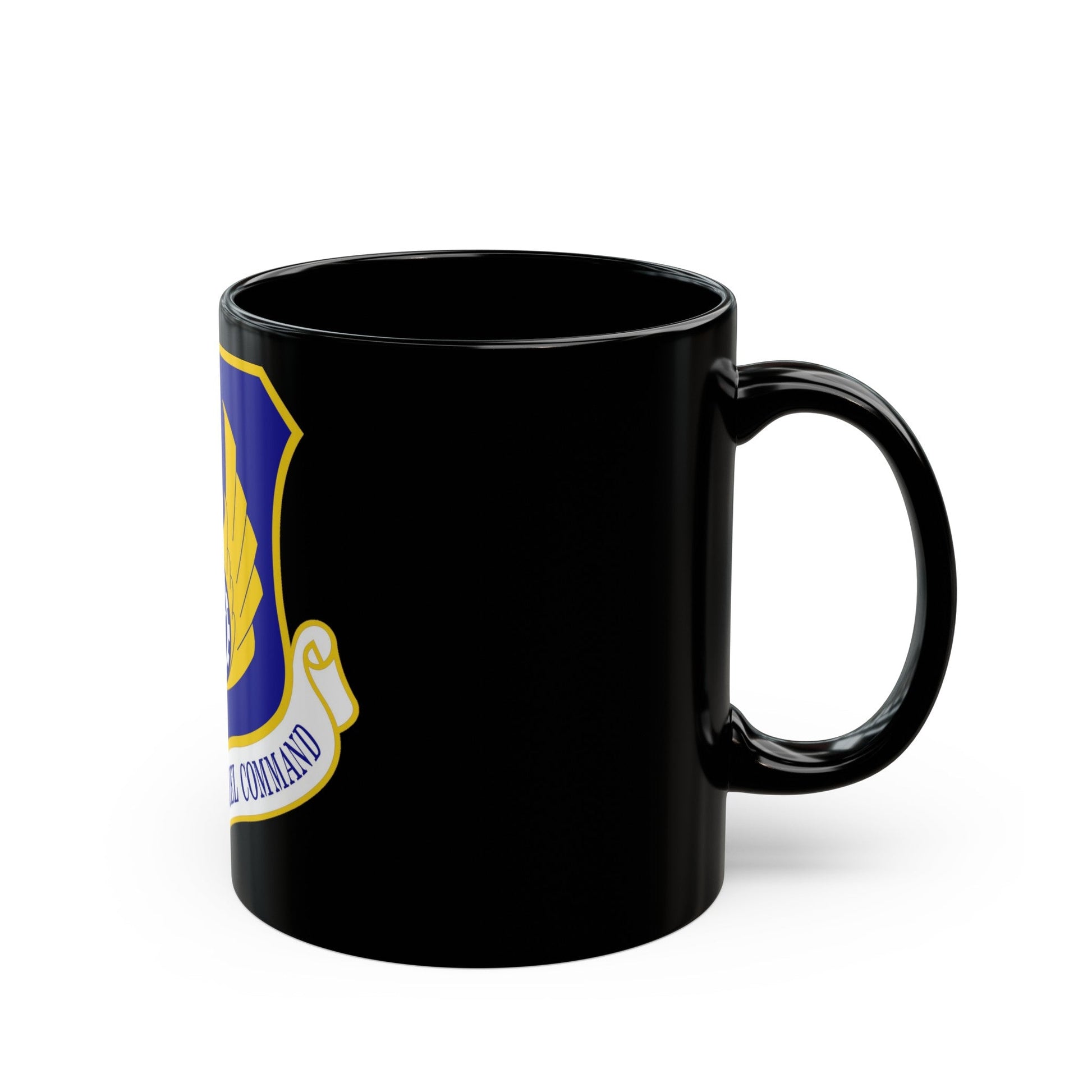Air Force Materiel Command (U.S. Air Force) Black Coffee Mug-The Sticker Space