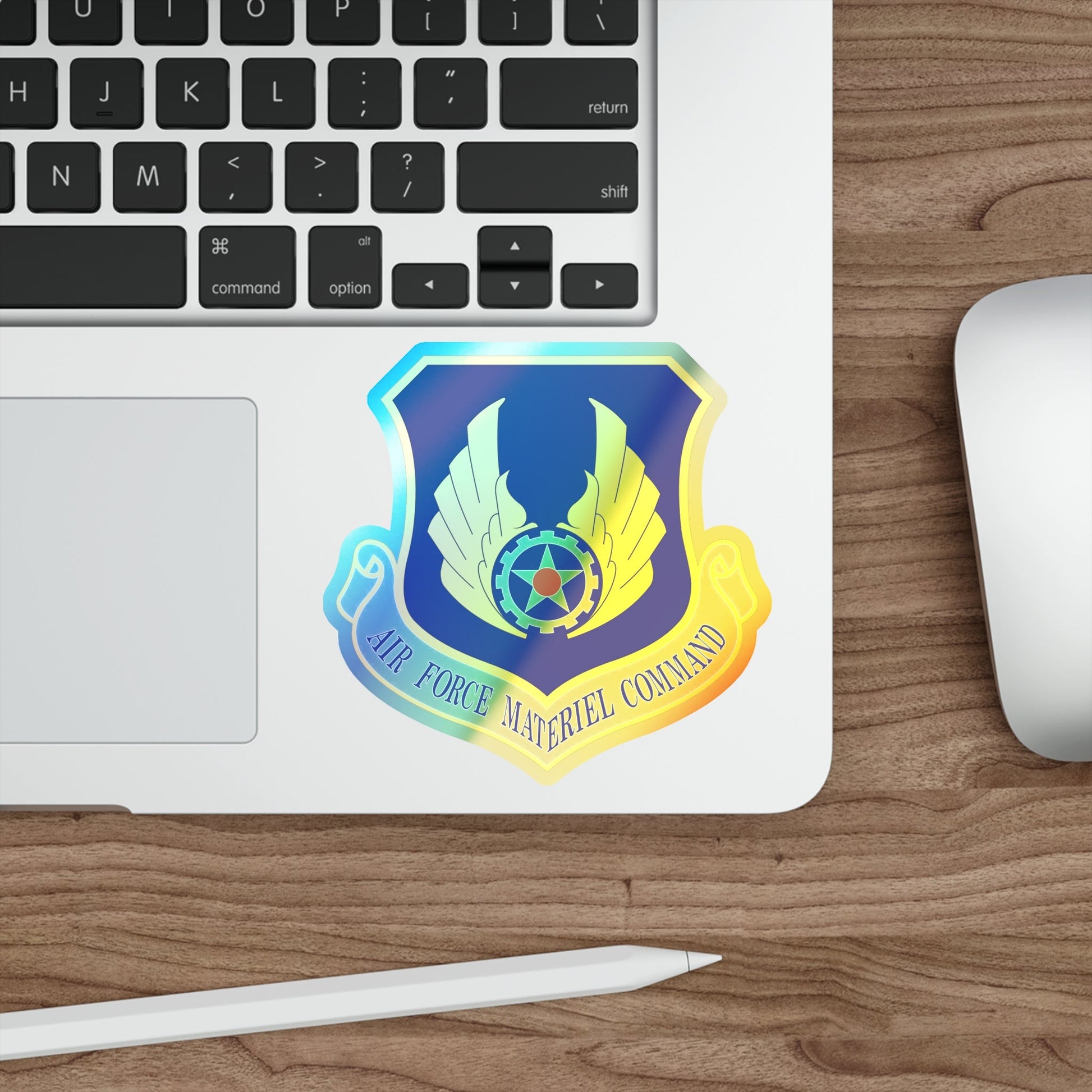 Air Force Materiel Command (U.S. Air Force) Holographic STICKER Die-Cut Vinyl Decal-The Sticker Space